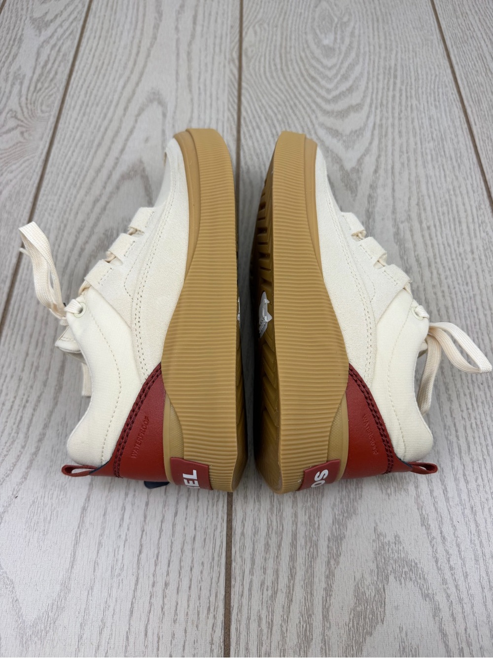 Sorel Women's Out N About IV Low Women's Waterproof Sneaker 7.5 Honey White $100 - Picture 4 of 8